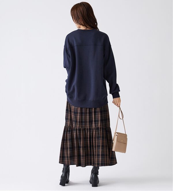 BELLUNA（ベルーナ）の「軽やか綿混！大人サマ見えスウェット（カットソー）」｜詳細画像