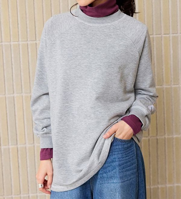 BELLUNA（ベルーナ）の「【選べる衿】肌に優しい綿１００％暖か発熱素材プルオーバー＜ベルホット　コットン＞（カットソー）」｜詳細画像