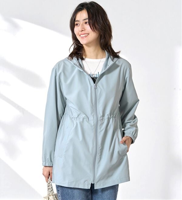 BELLUNA（ベルーナ）の「はっ水加工ドロスト使い軽量パーカー（その他ジャケット）」｜詳細画像