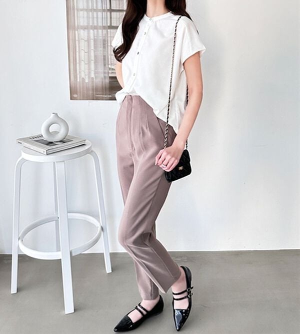 GeeRA（ジーラ）の「綿タッチフレンチスリーブブラウス（ブラウス）」｜詳細画像