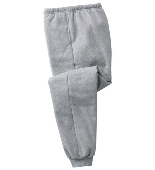 「＜シンプル＆プラス＞裏ボアジョガーパンツ（メンズフルレングスパンツ）」｜杢グレー