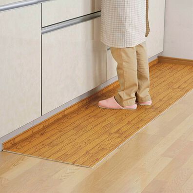 「裏面スベリ止め加工クッションキッチンマット（その他キッチン用品）」