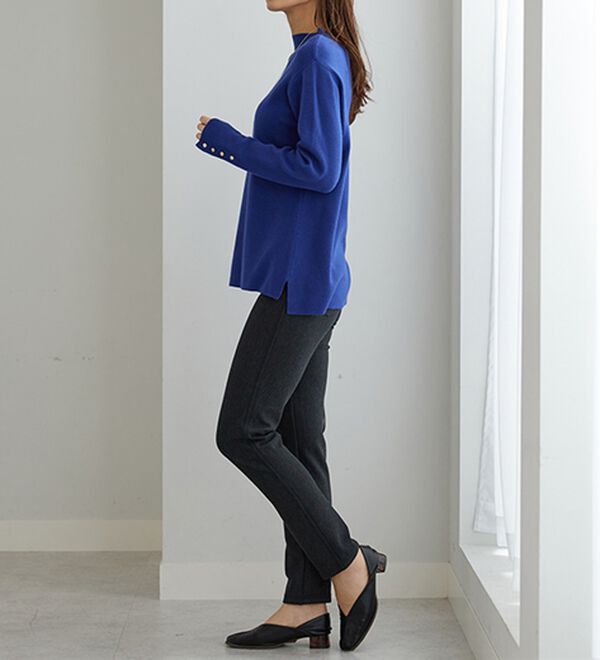 BELLUNA（ベルーナ）の「裏ベロアストレッチ素材レギンスパンツ【Prima fit pants】（スパッツ・レギンス）」｜詳細画像