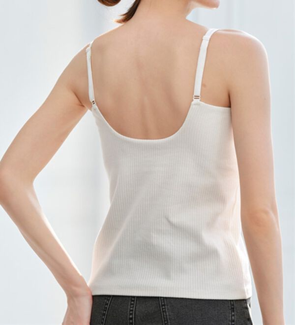 IENA】バックオープンプラキャミソール ホワイト 白 IENA（イエナ）の