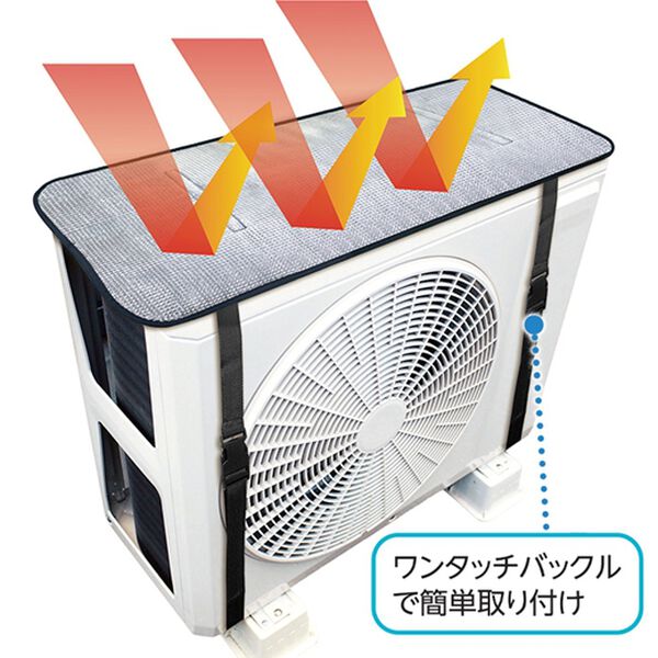 「ワイドエアコン室外機カバー　３枚セット（扇風機・サーキュレーター）」｜詳細画像