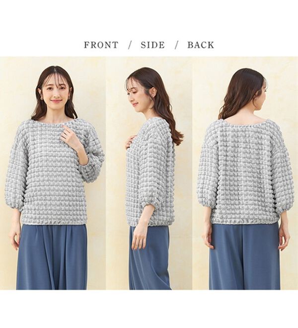 alotta（アロッタ）の「ぽこぽこゴム使いプルオーバー（カットソー）」｜詳細画像