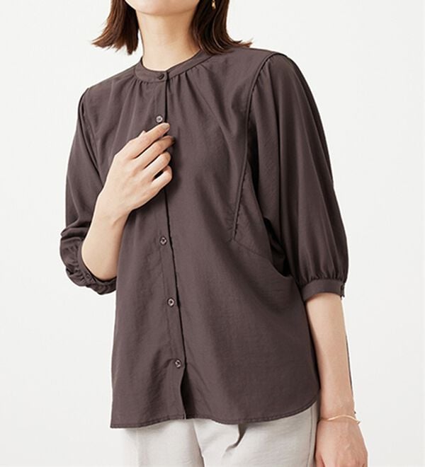 BELLUNA（ベルーナ）の「袖切替ドルマンデザインブラウス（ブラウス）」｜詳細画像