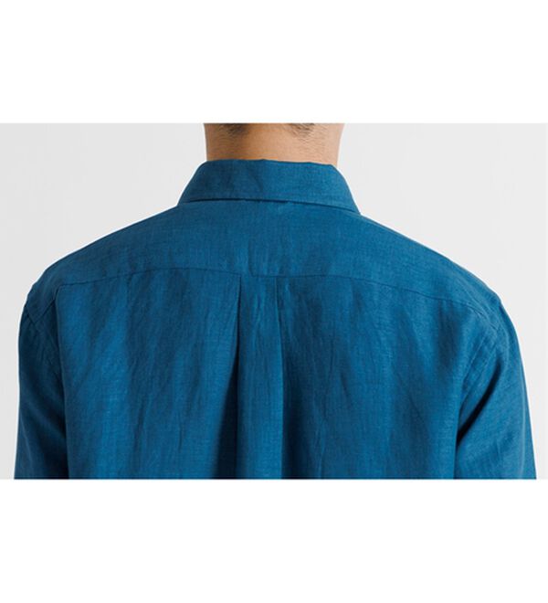 「＜コムルヴァン・オム＞大人のフレンチリネン１００％シャツ（メンズシャツ）」｜詳細画像
