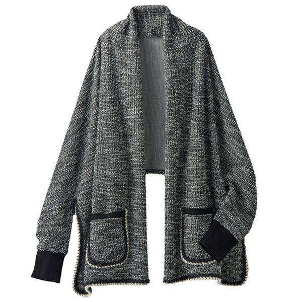 BELLUNA（ベルーナ）の「温度調整にも！アウター代わりにさっと羽織れるツイード調カーディガン（その他カーディガン）」｜詳細画像