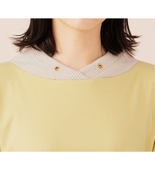 BELLUNA（ベルーナ）の「ワイドネックデザイン配色切替プルオーバー（カットソー）」｜詳細画像