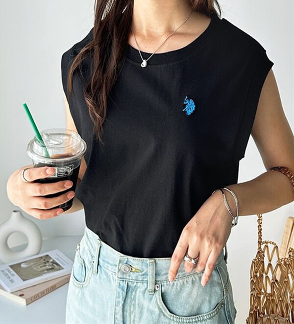 GeeRA（ジーラ）の「【Ｕ．Ｓ．　ＰＯＬＯ　ＡＳＳＮ．】ノースリＴシャツ（タンクトップ・キャミソール）」｜詳細画像