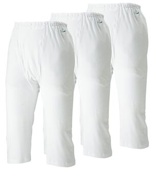 「【３枚組】＜クロコダイル＞綿１００％さらっと冷感ステテコ（メンズ靴下・タイツ）」｜ホワイト3枚組