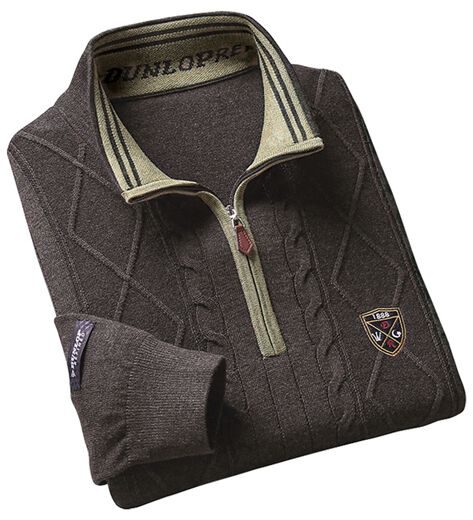 FIDRA 保温 ハーフジップセーター LL グレー FD5NTJ26