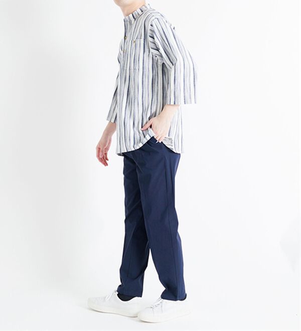 「ざっくり木綿のゆったりリラックスシャツ（メンズシャツ）」｜詳細画像