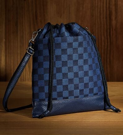 「倉敷デニム&times;姫路レザー２ＷＡＹイマドキ信玄袋（その他メンズバッグ）」