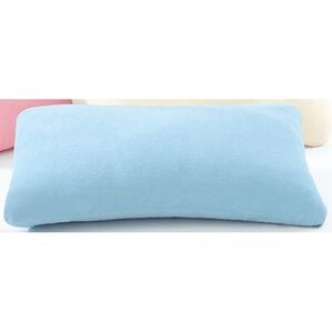 「ぐーんと伸びてすっぽりフィット枕カバー（単品）＜綿１００％・洗濯機ＯＫ＞（枕カバー）」｜ブルー