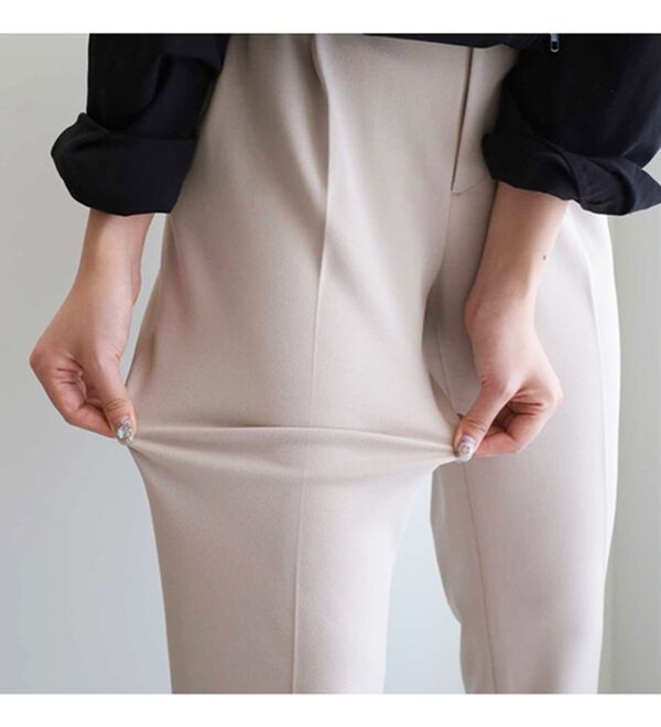 ジャケット+パンツ】洗濯機で洗えるのびのび！ストレッチカットソー