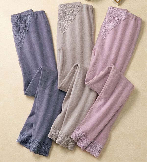 「【３色組】ふわっと暖かウール入りボトム（肌着・インナーウェア）」｜3色組