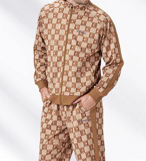 「＜ケイパ＞モノグラムジャカードジャージスーツ（メンズルームウェア）」｜詳細画像