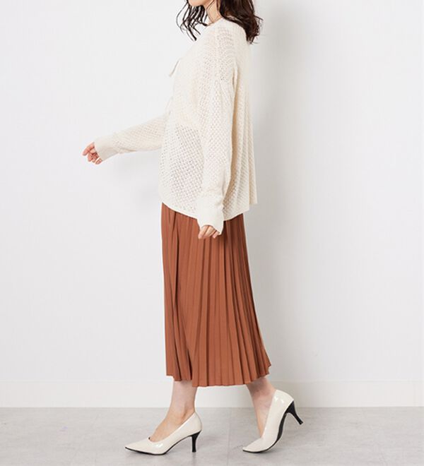 BELLUNA（ベルーナ）の「洗っても形が崩れにくい！プリーツスカート（ロングスカート）」｜詳細画像