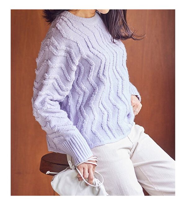 RANAN（ラナン）の「ショート丈ループニットプルオーバー（ニット・セーター）」｜詳細画像