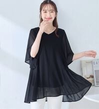 alotta（アロッタ）の「インナー付き上品ドレープチュニック（チュニック）」