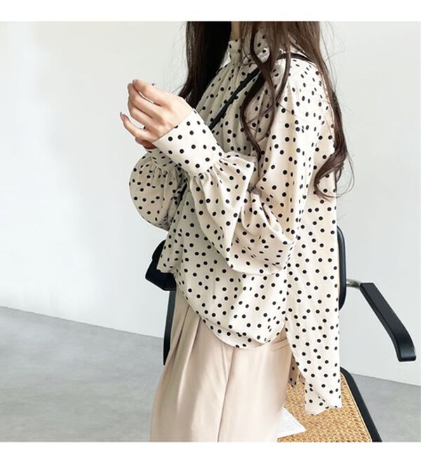 GeeRA（ジーラ）の「前後２ｗａｙボウタイブラウス（ブラウス）」｜詳細画像