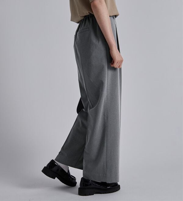BELLUNA（ベルーナ）の「サマ見え！美脚タック使いワイドパンツ（ワイドパンツ・ガウチョ）」｜詳細画像