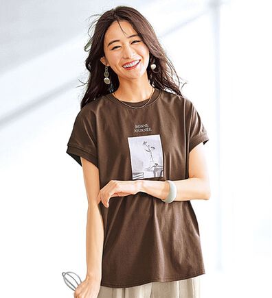 BELLUNA（ベルーナ）の「サラリ綿混！ゆったりドルマンプルオーバー（カットソー）」