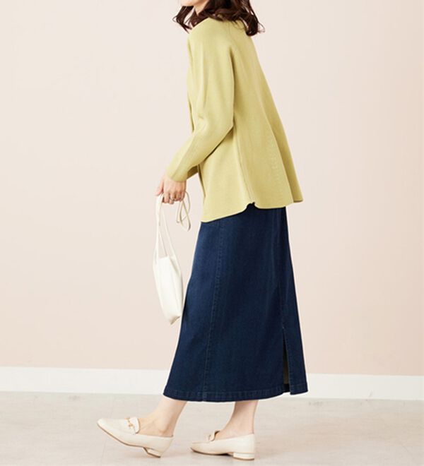 BELLUNA（ベルーナ）の「上品スポンディッシュニットペプラムカーディガン（ニットカーディガン）」｜詳細画像