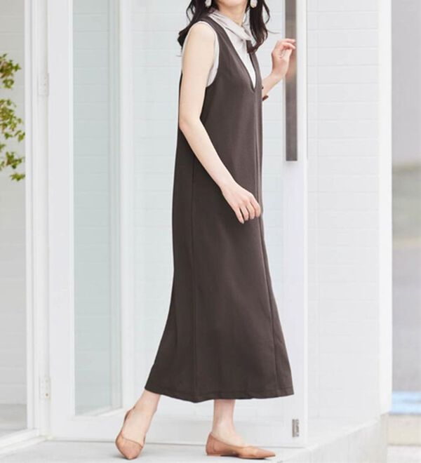 RANAN（ラナン）の「【選べる2丈】細見えが叶うジャンパースカート（ジャンパースカート）」｜詳細画像