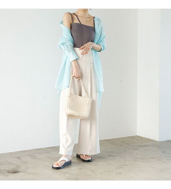 GeeRA（ジーラ）の「３ストラップランダムリブキャミソール（タンクトップ・キャミソール）」｜詳細画像