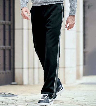 「【３本組】日本製配色切替ジャージパンツ（メンズフルレングスパンツ）」