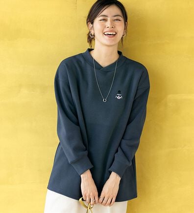 ルフラン（ルフラン）の「【ＨＡＰＰＹＦＡＣＥ】裏起毛トレーナー（トレーナー・スウェット）」