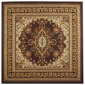 「エジプト製お買得ウィルトン織カーペット（カーペット）」｜メダリオンブラウン