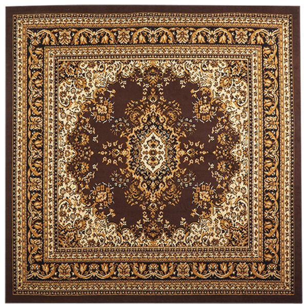 「エジプト製お買得ウィルトン織カーペット（カーペット）」｜メダリオンブラウン