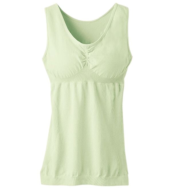 LAVIENNE（ラヴィエンヌ）の「新・綿混の美ラクるボディインナー（ボディスーツ・シェイパー）」｜リーフグリーン