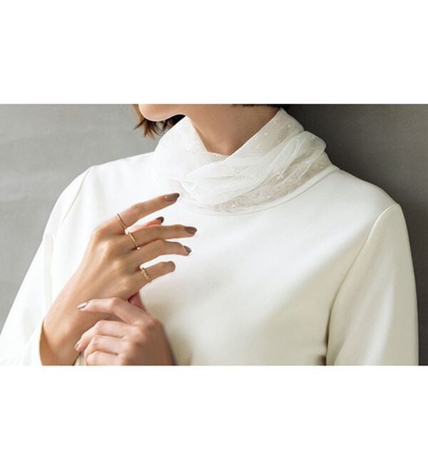 ルフラン（ルフラン）の「パッと華やか＊暖かネックプルオーバー（カットソー）」｜詳細画像