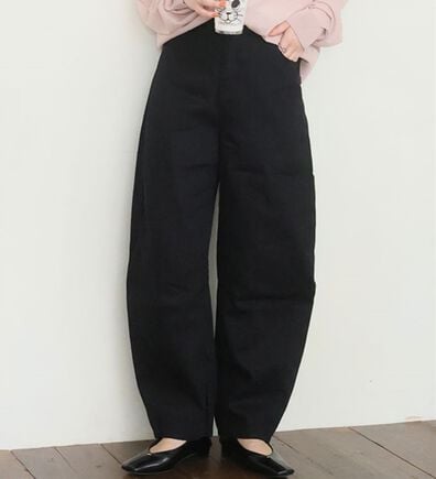 A HAPPY MARILYN（アハッピーマリリン）の「【大きいサイズ】【Ｌ～８Ｌ／選べる丈】トレンドスタイルのバレルパンツ（ワイドパンツ・ガウチョ）」