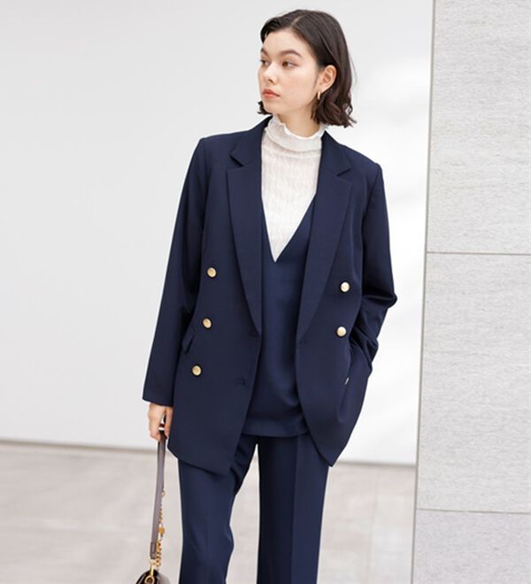 GeeRA（ジーラ）の「【入卒式/セレモニー】着回しベスト＆ジャケットセットスーツ（パンツスーツ）」｜詳細画像