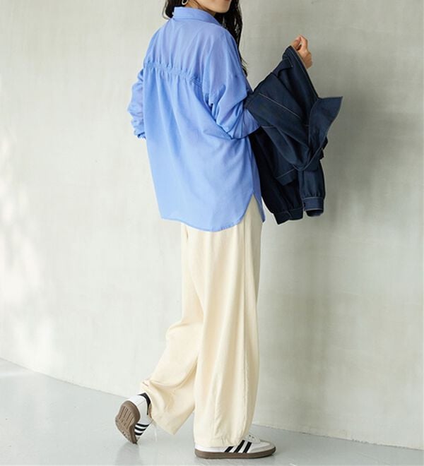 BELLUNA（ベルーナ）の「さらっと肌離れ！ひんやりカーブパンツ（ワイドパンツ・ガウチョ）」｜詳細画像