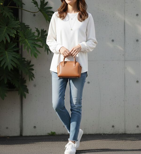 BELLUNA（ベルーナ）の「きれい見えジョーゼット素材Tブラウス（ブラウス）」｜詳細画像