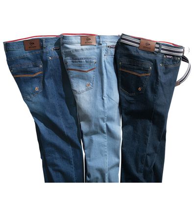 「＜ダンロップ・リファインド&times;コムルヴァン・オム＞冷涼快適プレミアムジーンズ（メンズデニムパンツ）」