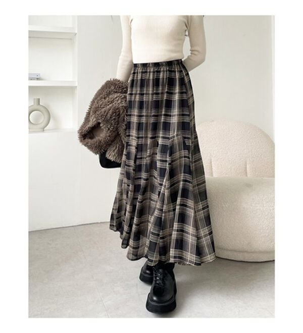 GeeRA（ジーラ）の「切替フレアーロングスカート（ロングスカート）」｜詳細画像