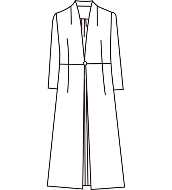 BELLUNA（ベルーナ）の「洗えるストレッチ！ロングジャケット重ね着風ワンピース（ブラックフォーマル（喪服・礼服））」｜詳細画像