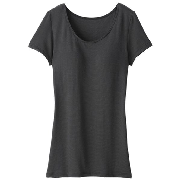 LAVIENNE（ラヴィエンヌ）の「＜さらりラボ＞カップ付半袖インナー（ブラトップ・カップ付きインナー）」｜詳細画像