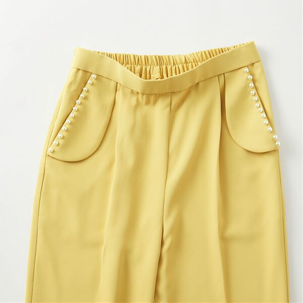 RANAN（ラナン）の「パール使いタックパンツ（フルレングスパンツ）」｜詳細画像