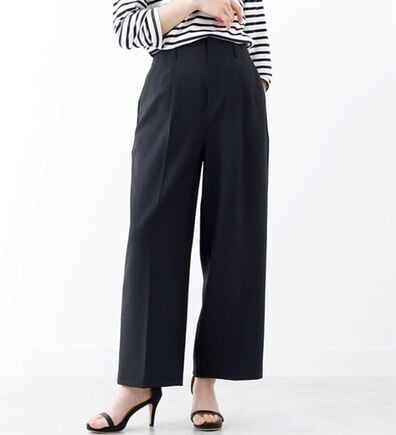 BELLUNA（ベルーナ）の「シワになりにくい！麻調ワイドパンツ（ワイドパンツ・ガウチョ）」