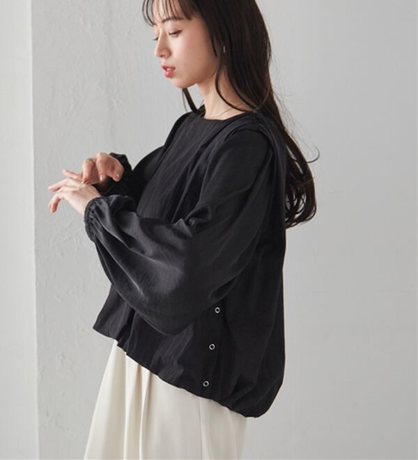 RANAN（ラナン）の「2WAYギャザーバルーンブラウス（ブラウス）」｜詳細画像
