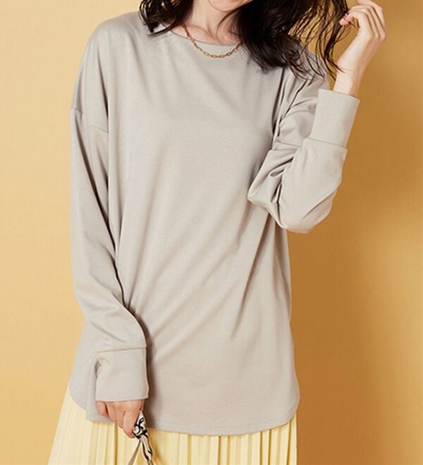 BELLUNA（ベルーナ）の「もちっとなめらか！大人顔サマ見えプルオーバー（カットソー）」｜詳細画像